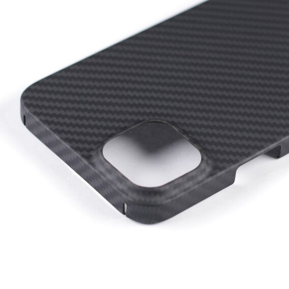 Etui do iPhone 13, karbonowe Carbon Fiber, czarne