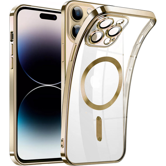 Etui do iPhone 14 Pro, MagSafe Hybrid, złote