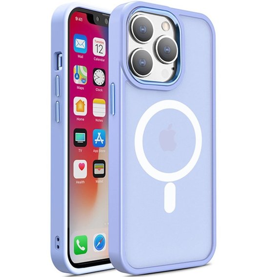 Etui do iPhone 15 Plus, MagColor do MagSafe, jasnofioletowe