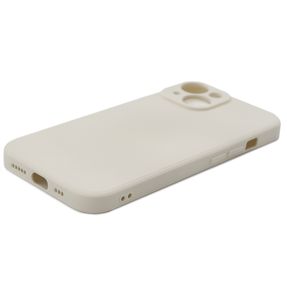 Etui do iPhone 15 Plus, Silicone Lite, beżowe