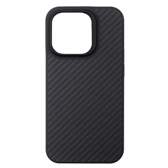 Etui do iPhone 15 Pro, Aramid Carbon Fiber, czarne