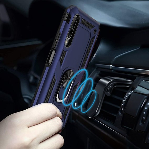 Etui pancerne do Huawei P Smart Pro, Nox Case Ring, niebieskie