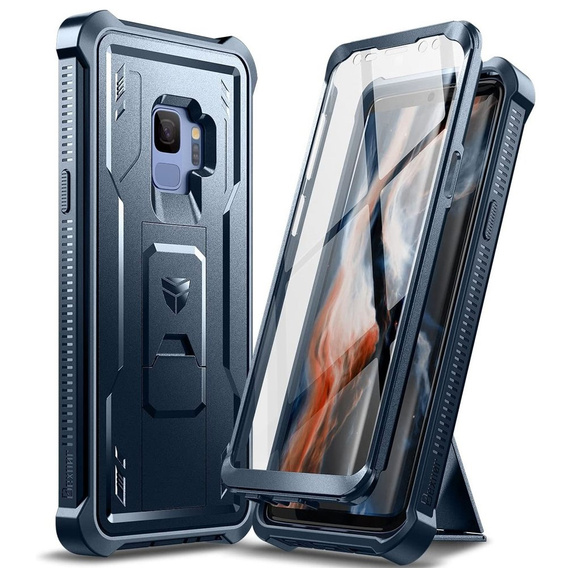 Etui pancerne do Samsung Galaxy S9 , Dexnor Full Body, niebieskie