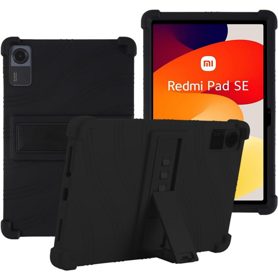 Etui silikonowe do Xiaomi Redmi Pad SE 11", Impact, pancerne, czarne