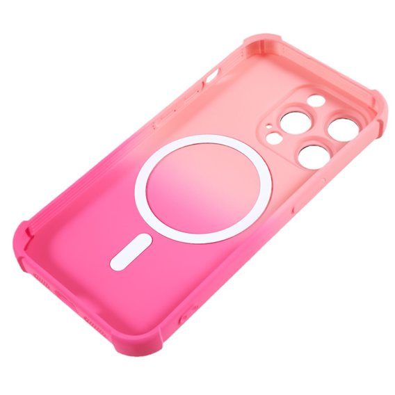 Etui silikonowe do iPhone 13 Pro, Gradient Magnetic, do MagSafe, różowe