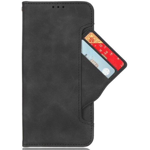 Etui z klapką do Google Pixel 9 / Google Pixel 9 Pro, Card Slot, czarne