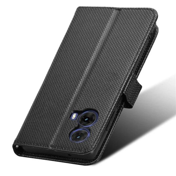 Etui z klapką do Motorola Moto G85, Wallet Smart Magnet, czarne