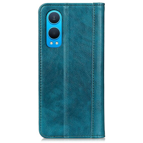 Etui z klapką do OnePlus Nord CE4 Lite, Split Leather, zielone