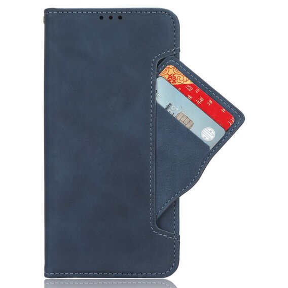 Etui z klapką do Realme C61, Card Slot, granatowe