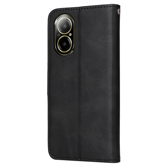 Etui z klapką do Realme C67, Leather Wallet, czarne