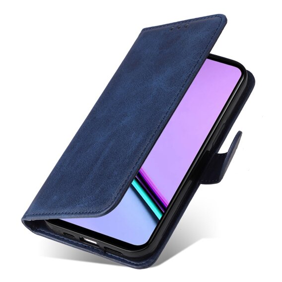 Etui z klapką do Realme C67, Leather Wallet, granatowe