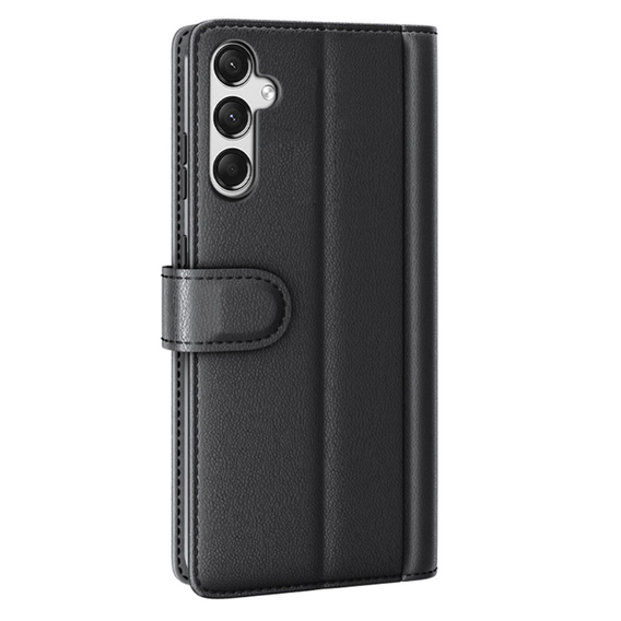 Etui z klapką do Samsung Galaxy A25 5G, Split Leather, czarne