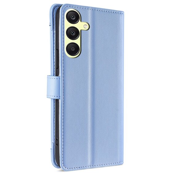 Etui z klapką do Samsung Galaxy A25 5G, Wallet Zipper Pocket, niebieskie