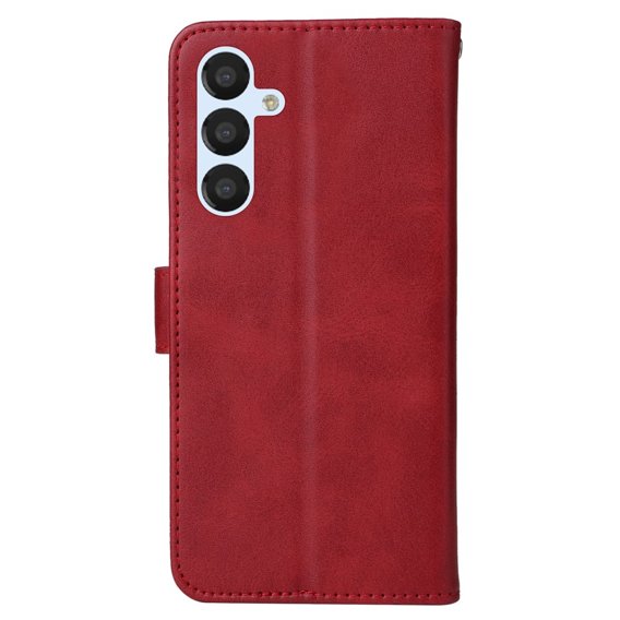 Etui z klapką do Samsung Galaxy A34 5G, Leather Wallet, czerwone