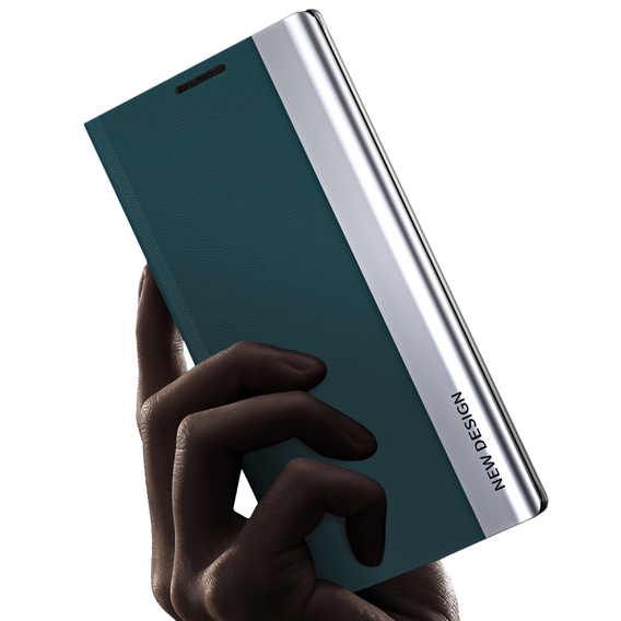 Etui z klapką do Samsung Galaxy A34 5G, Side Magnetic, zielone