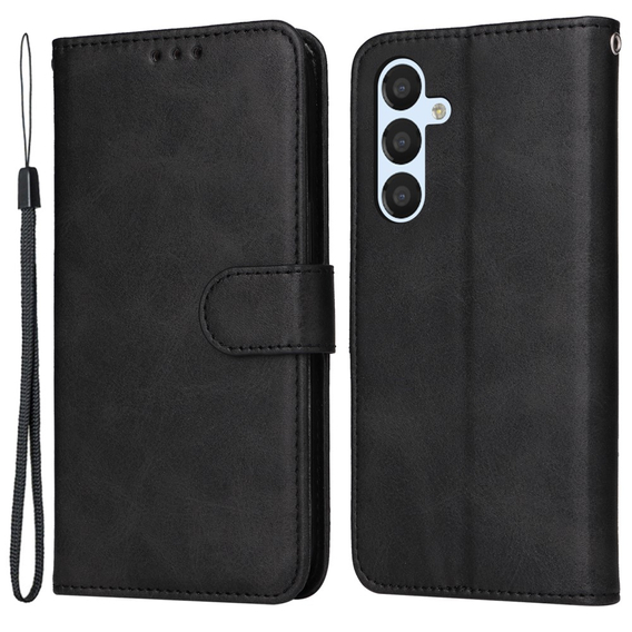 Etui z klapką do Samsung Galaxy A54 5G, Leather Wallet, czarne