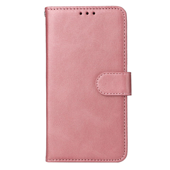 Etui z klapką do Samsung Galaxy A54 5G, Leather Wallet, różowe rose gold