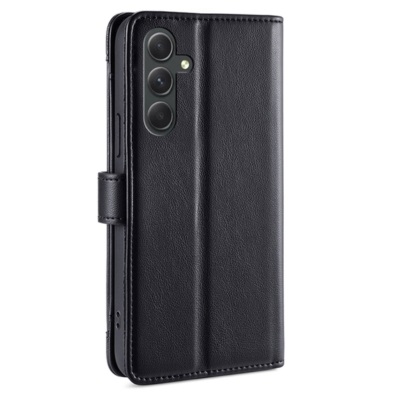 Etui z klapką do Samsung Galaxy A54 5G, Wallet Zipper Pocket, czarne