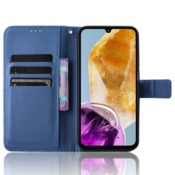 Etui z klapką do Samsung Galaxy M15 5G, Wallet Smart Magnet, niebieskie
