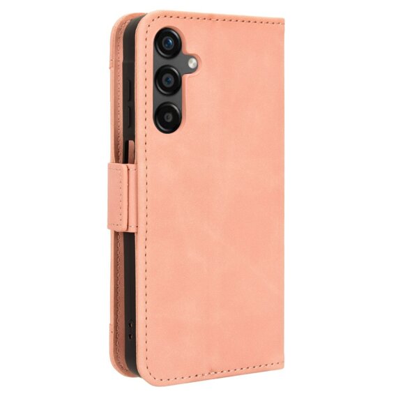 Etui z klapką do Samsung Galaxy M35, Card Slot, różowe