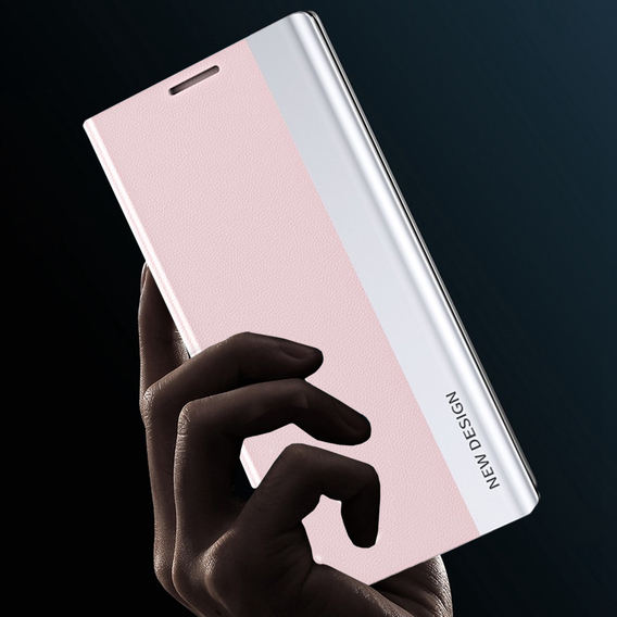Etui z klapką do Samsung Galaxy S23 Plus, Side Magnetic, różowe