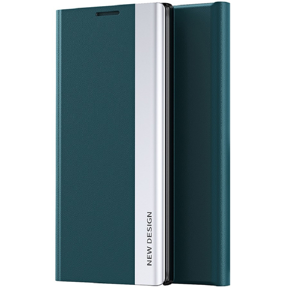 Etui z klapką do Samsung Galaxy S23 Ultra, Side Magnetic, zielone