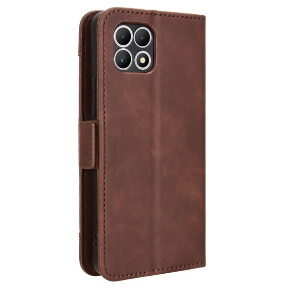 Etui z klapką do T Phone 2 5G, Card Slot, brązowe