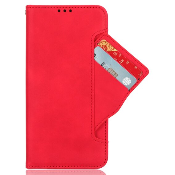 Etui z klapką do T Phone 2 5G, Card Slot, czerwone