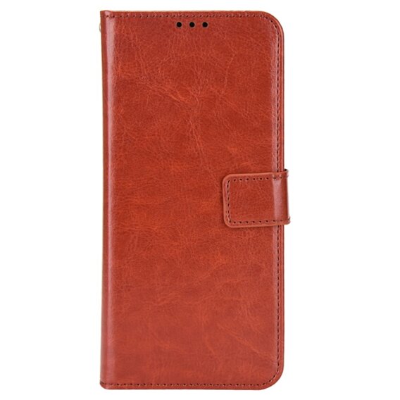 Etui z klapką do T Phone 2 5G, Crazy Horse Wallet, brązowe