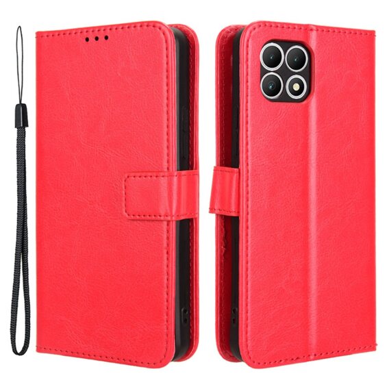 Etui z klapką do T Phone 2 5G, Crazy Horse Wallet, czerwone