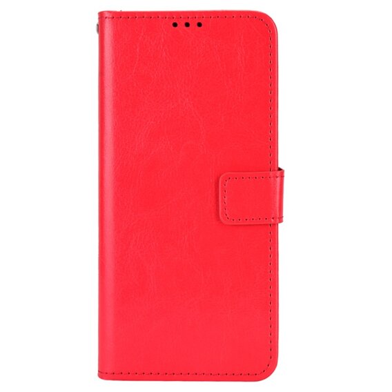 Etui z klapką do T Phone 2 5G, Crazy Horse Wallet, czerwone