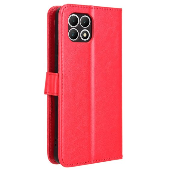 Etui z klapką do T Phone 2 5G, Crazy Horse Wallet, czerwone