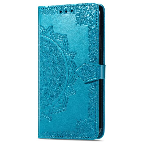 Etui z klapką do T Phone 2 5G, Mandala, niebieskie