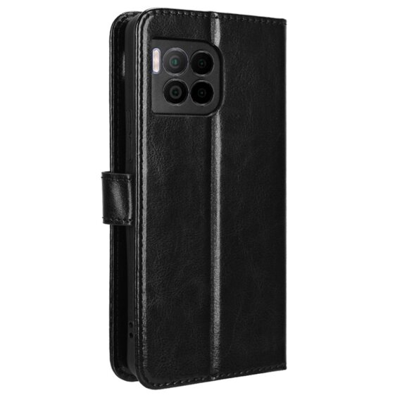 Etui z klapką do T Phone 2 Pro 5G, Crazy Horse Wallet, czarne