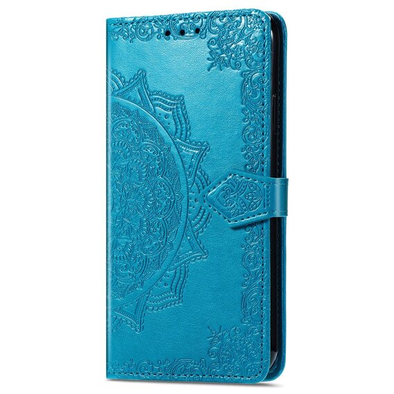 Etui z klapką do Xiaomi 14T Pro, Mandala, niebieskie