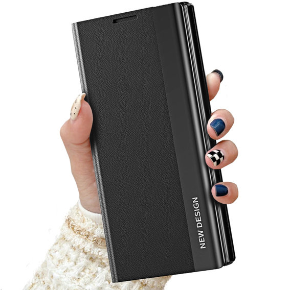 Etui z klapką do Xiaomi Poco X5 5G / Redmi Note 12 5G, Side Magnetic, czarne