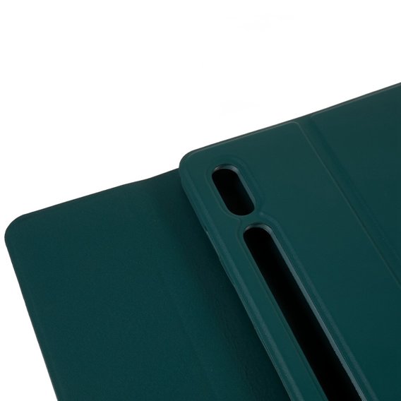 Etui z klawiaturą do Samsung Galaxy Tab S7 T870/T875 / S8, Pen Slot, zielone