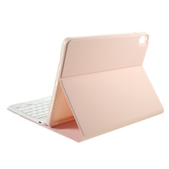 Etui z klawiaturą do iPad Air 10.9 4 2020 / 5 2022, różowe rose gold