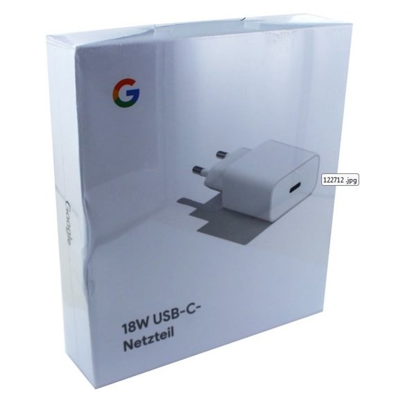 Google Oryginalna Ładowarka Sieciowa + Kabel USB-C - USB-C, 18W, White