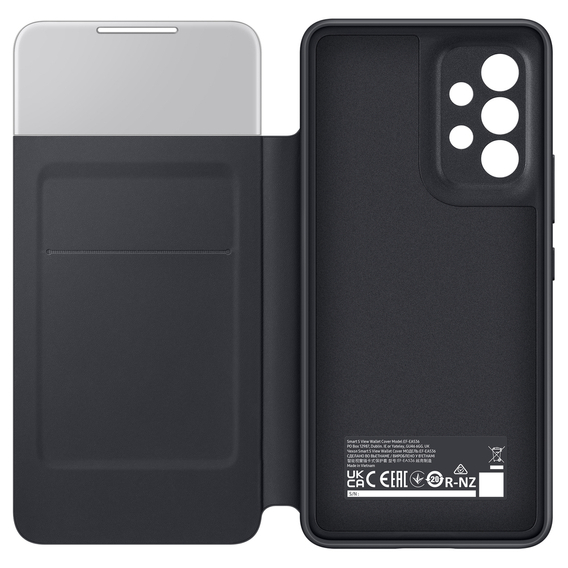 Oryginalne etui Samsung do Galaxy A53 5G, S View Wallet Cover, czarne