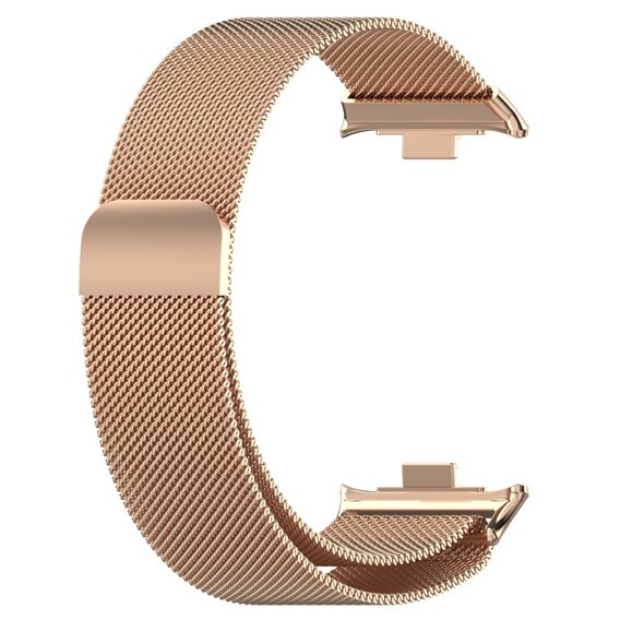 Pasek Bransoleta Milanese do Xiaomi Redmi Watch 4 / Smart Band 8 Pro, Różowa Rose Gold