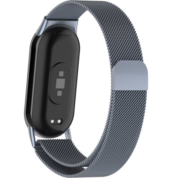 Pasek Bransoleta Milanese do Xiaomi Smart Mi Band 8 / Xiaomi Smart Mi Band 9, Szary