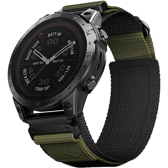 Pasek Nylonowy do Garmin Fenix 8 47mm, Zielony