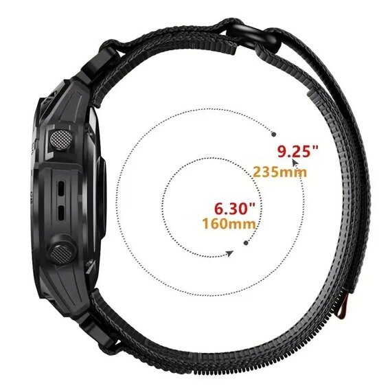 Pasek Nylonowy do Garmin Fenix 8 51mm, Zielony