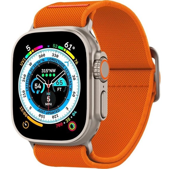 Pasek SPIGEN do Apple Watch 1/2/3/4/5/6/7/8/SE/Ultra 42/44/45/49MM, Fit Lite Ultra, Pomarańczowy