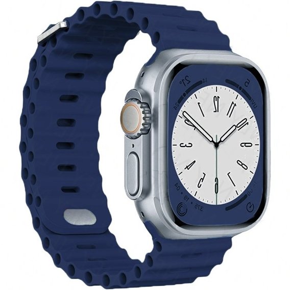 Pasek Silikonowy do Apple Watch 1/2/3/4/5/6/7/8/SE/ULTRA 42/44/45/49MM, Granatowy