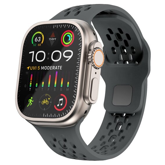 Pasek Silikonowy do Apple Watch 1/2/3/4/5/6/7/8/SE/ULTRA 42/44/45/49MM, Szary