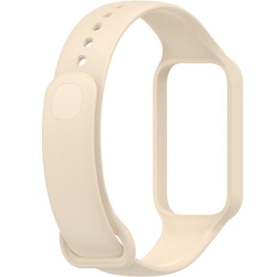 Pasek Silikonowy do Xiaomi Redmi Smart Band 2 / Xiaomi Smart Mi Band 8 Active, Beżowy