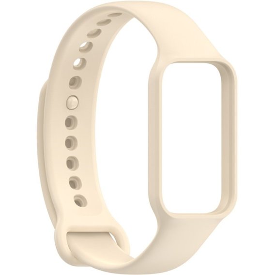 Pasek Silikonowy do Xiaomi Redmi Smart Band 2 / Xiaomi Smart Mi Band 8 Active, Beżowy