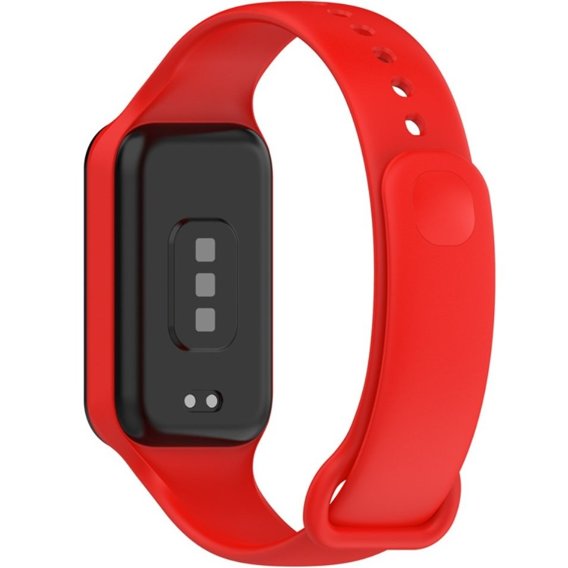 Pasek Silikonowy do Xiaomi Redmi Smart Band 2 / Xiaomi Smart Mi Band 8 Active, Czerwony